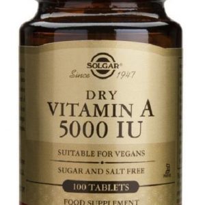 VITAMINA A SECA 5000UI 10 TAB. SOLGAR