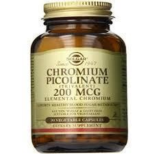 CROMO PICOLINATO 200MCG SOLGAR