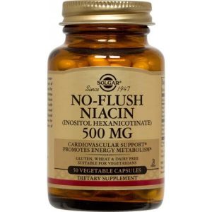NO-FLUSH NIACIN 500MG 50 CAP. SOLGAR