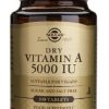 VITAMINA A SECA 5000UI 10 TAB. SOLGAR