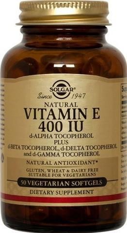 VITAMINA E 400 UI SOLGAR 50 CAP VITAMINA E 400 UI SOLGAR 50 CAP